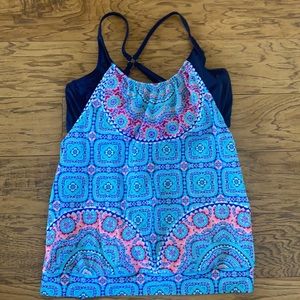 Athleta EUC 36D/DD tankini top only